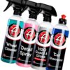Adam's Most Popular Car Detailing Kit - Car Wash & Cleaning Kit | Our Top Selling Products Bundled | Car Wash Soap Shampoo, Detail Spray Car Wax Quick Detailer, Wheel Cleaner Paint Sealant Top Coat