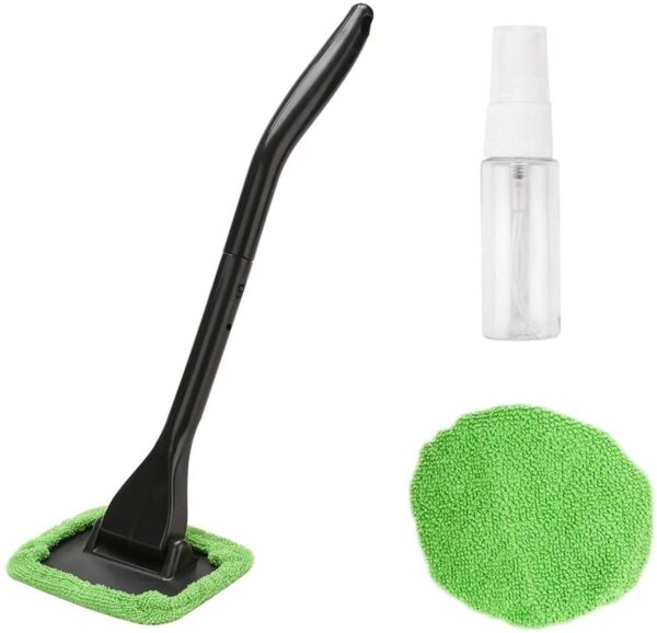 XINDELL Window Windshield Cleaning Tool Microfiber Cloth Car Cleanser Brush with Detachable Handle Auto Inside Glass Wiper Interior Accessories Car Cleaning Kit