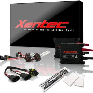 Xentec 9005 6000K HID xenon bulb x 1 pair bundle with 2 x 35W Digital Slim Ballast (Ultra White, also fit 9011,9055,9145,HB3,H12)