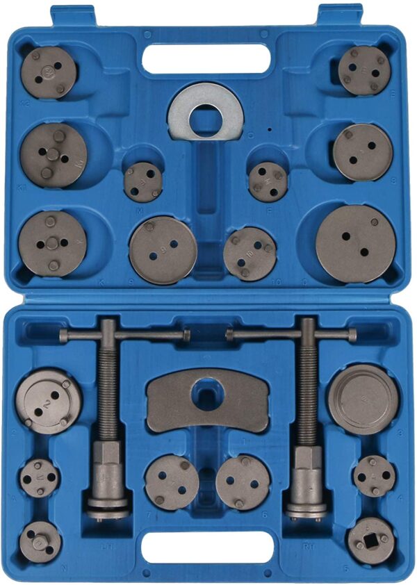 MOSTPLUS Universal Disc Brake Piston Caliper Compressor Tool Set for Brake Pad Replacement fit Most Model/Makes -22 Pieces
