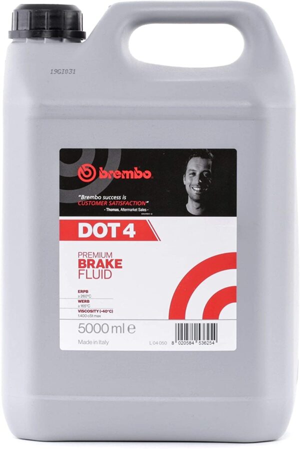 Brembo Premium DOT 4 Brake Fluid L04050-5 Liter