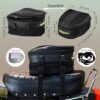 Motorcycle Tail Bag Waterproof Luggage Multifunctional Saddle Bags Powersports Motorcycle Rear Seat Backpack Accessories Tear-Resistant Dual Use 10L Capacity for Universal Fit