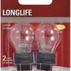 SYLVANIA 3057 Long Life Miniature Bulb, (Contains 2 Bulbs)