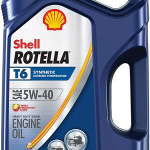 Rotella Shell Rotella T6 Full Synthetic 5W-40 Diesel Engine Oil (1-Gallon, Single Pack, New Packaging)