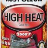 Rust-Oleum 248903 12-Ounce 2000 Degree, Flat Black Automotive High Heat Spray Paint