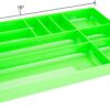 OEM TOOLS 22213 10-Compartment Low-Profile Drawer Organizer Tray | Organize Tools and Small Parts for Work, Transport, or in Your Tool Chest | High Impact ABS Construction | Green